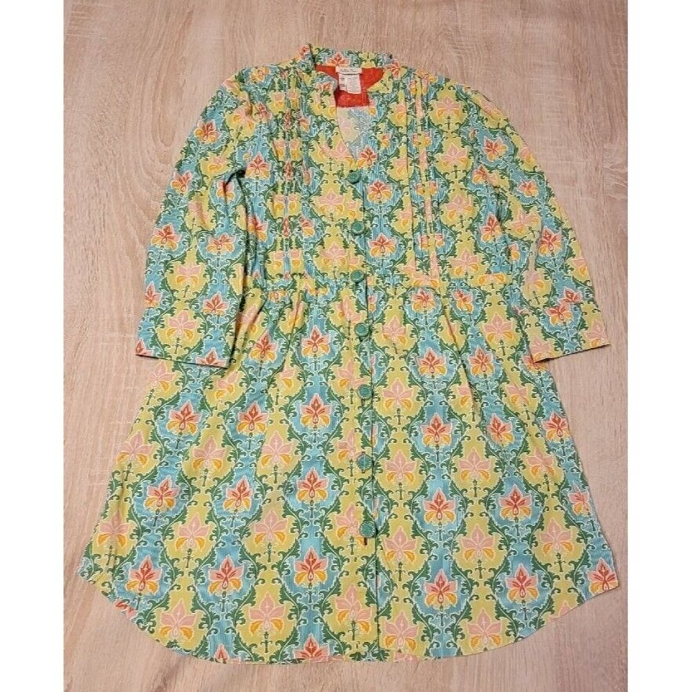 Matilda Jane Green Acres Tunic Shirt Blouse Womens Sz S Small